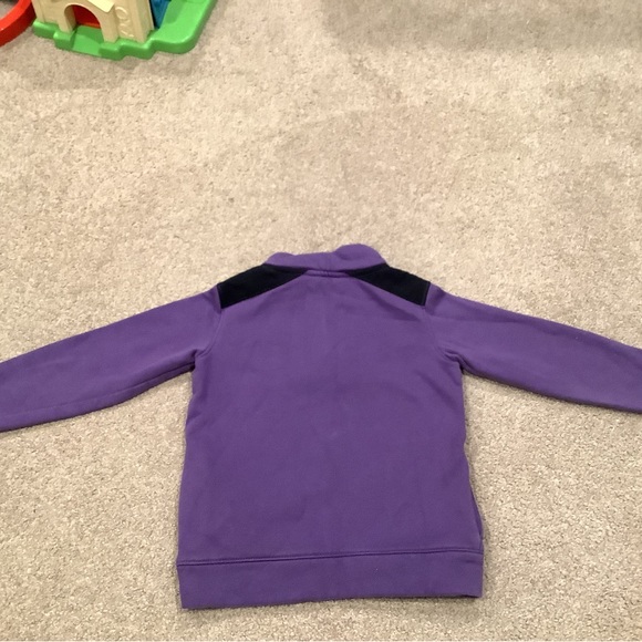 Lands End Boys Purple Quarter Zip Sweatshirt Size 4 - Picture 11 of 11